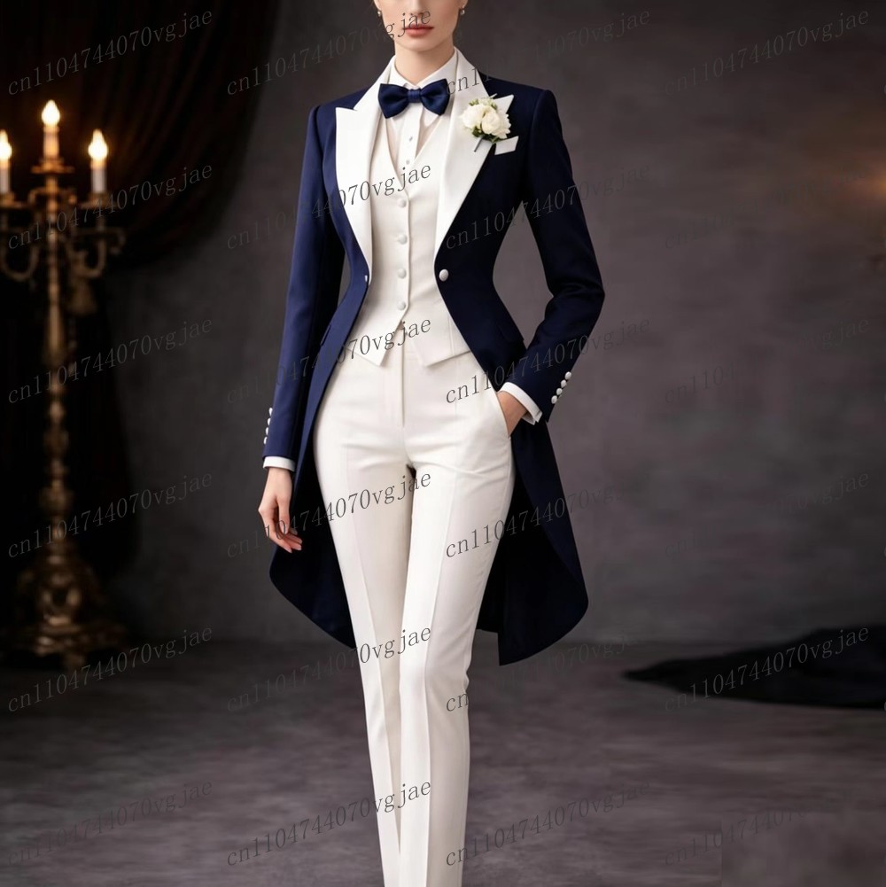 Women Formal Wear Set - Setelan Wanita Panjang Biru Dongker dan