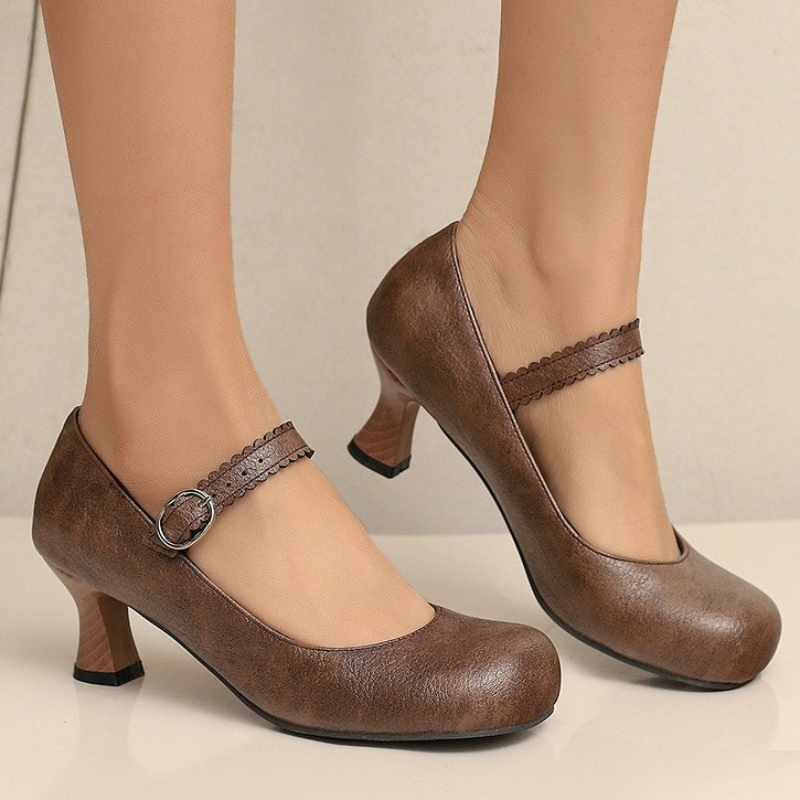 Women Formal Wear Shoes - Sepatu Wanita Retro Mary Jane Pumps
