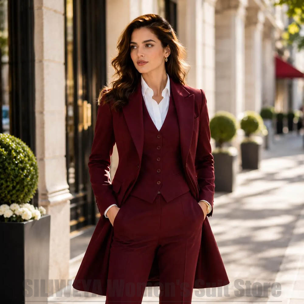 Women Formal Wear Blazers - Setelan Wanita 3 Potong Elegan Kerah