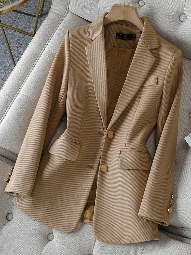 Women Formal Wear Blazers - Blazer Wanita Fashion Hijau Hitam Khaki