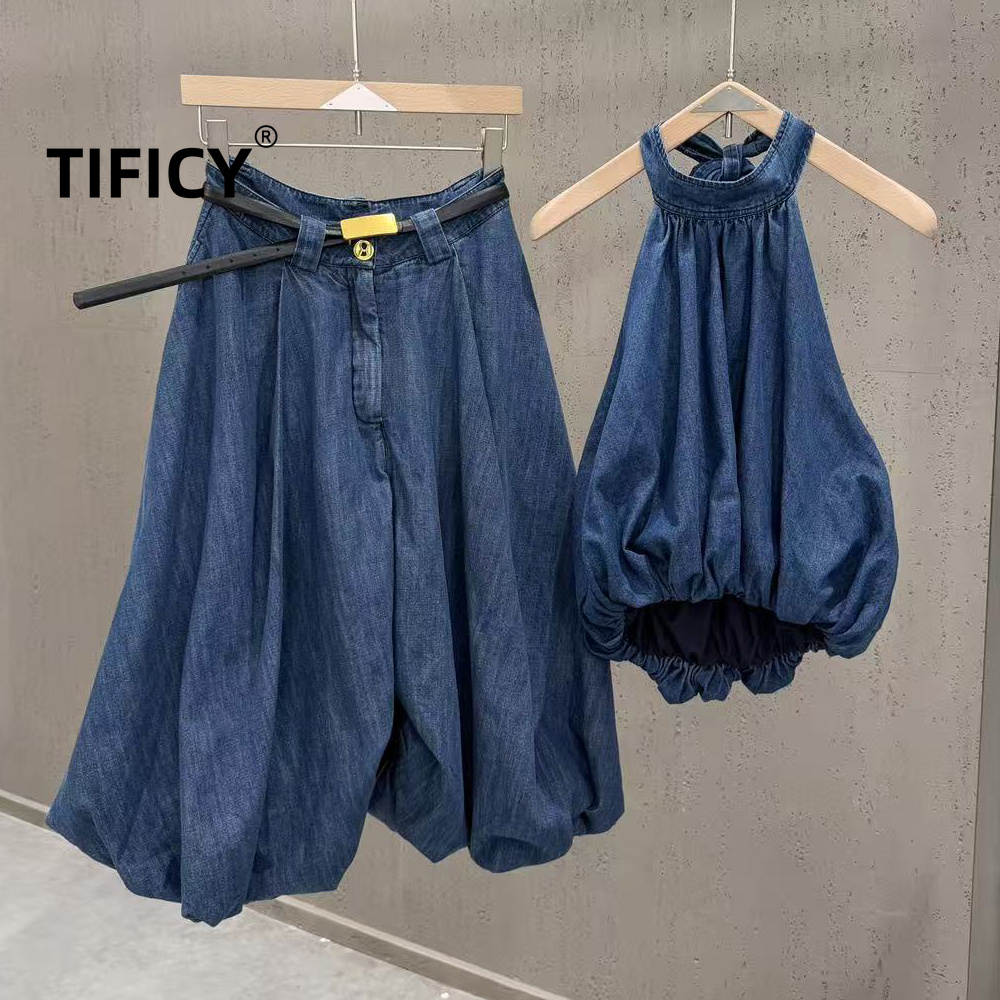 Women'S Formal Wear Suits - Setelan Denim Wanita High Street Jean