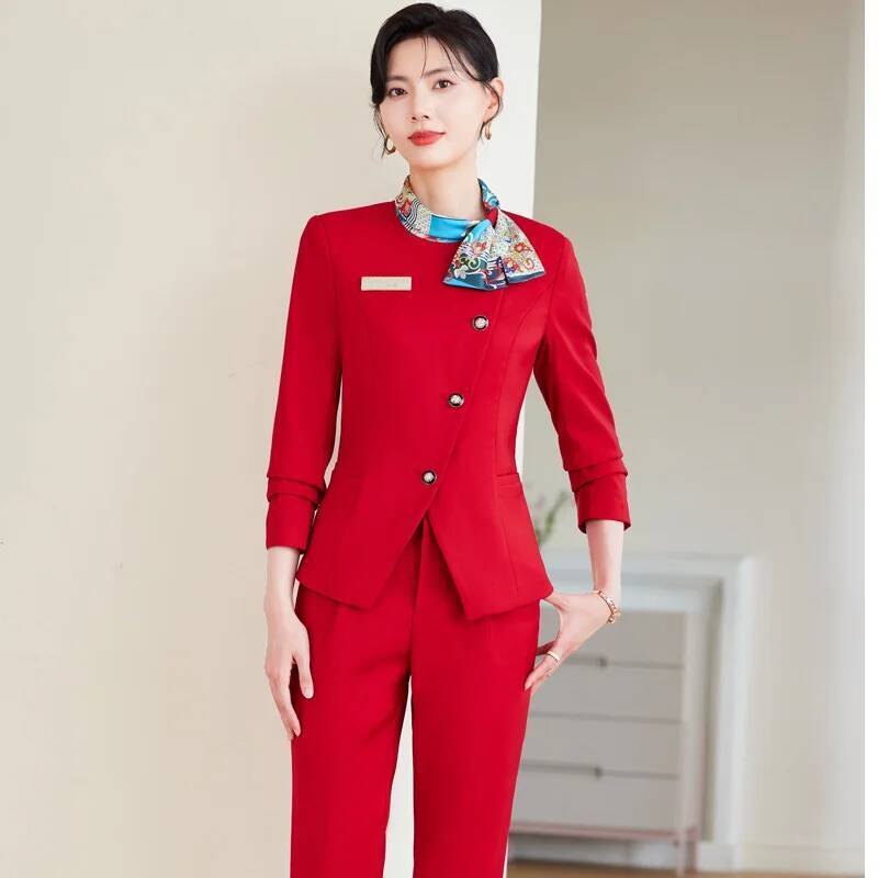 Women Formal Wear Blazers - Setelan Celana Formal Elegan Ukuran Besar