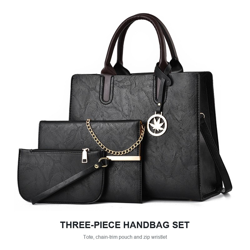 Shoulder Bag Structured - Set Tas Tangan Wanita 3 Buah,