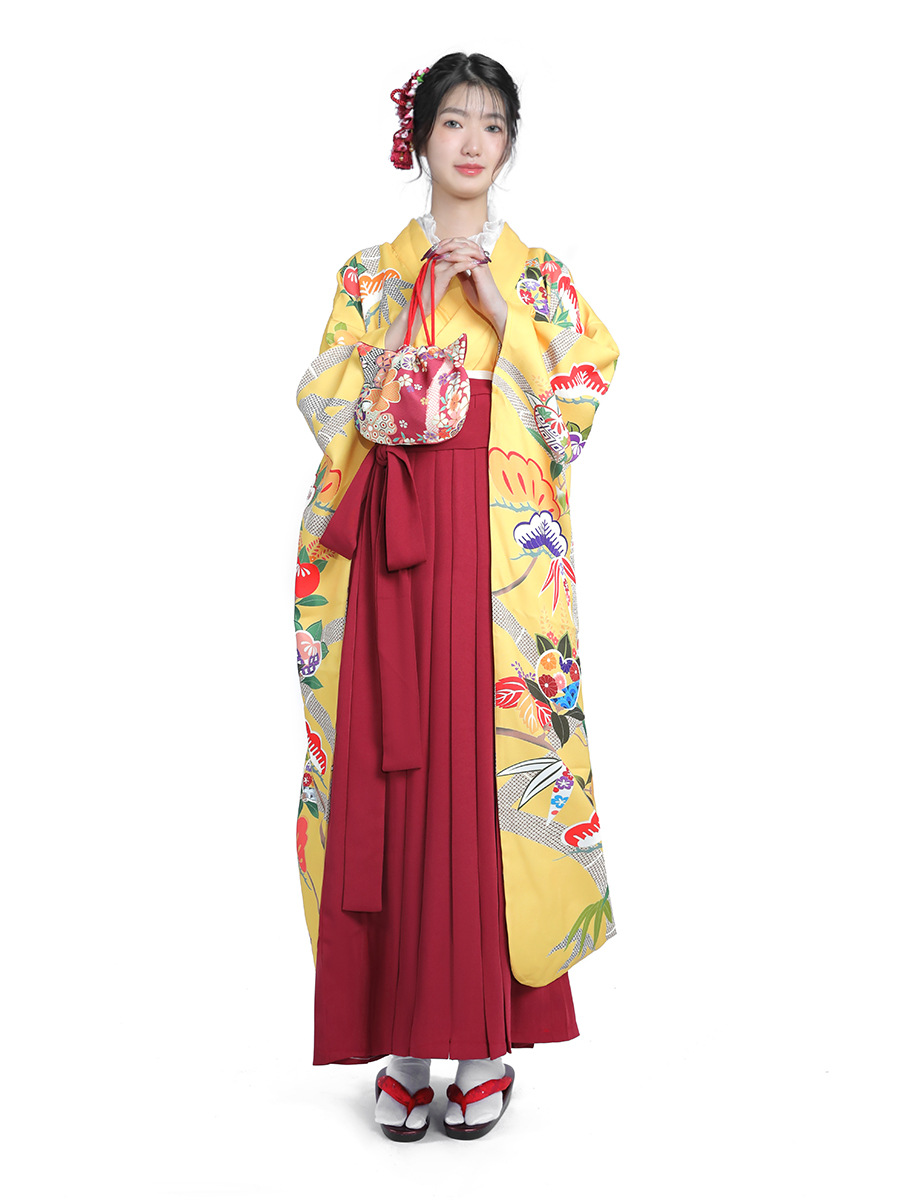 Women'S Formal Traditional Wear - Set Kimono Jepang Wanita Gaya Wabi-Sabi