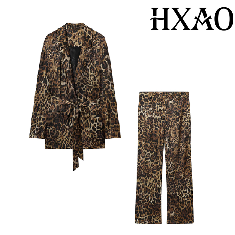Set Celana Leopard HXAO 2 Poto - Women'S Formal Wear Suits ulasan dan harga