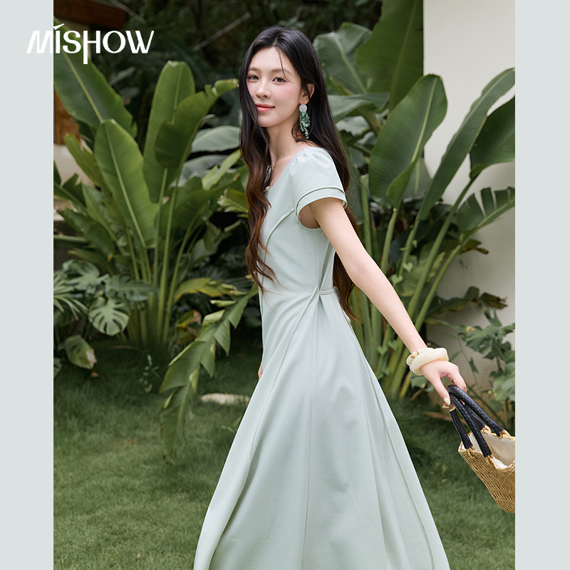 Gaun Midi Panjang Hijau Wanita - Women'S Green Formal Wear ulasan dan harga