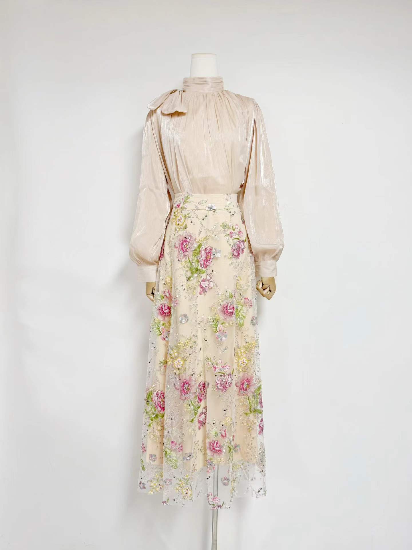 VGH Set Dua Potong Motif Bunga - Women Formal Wear Set ulasan dan harga