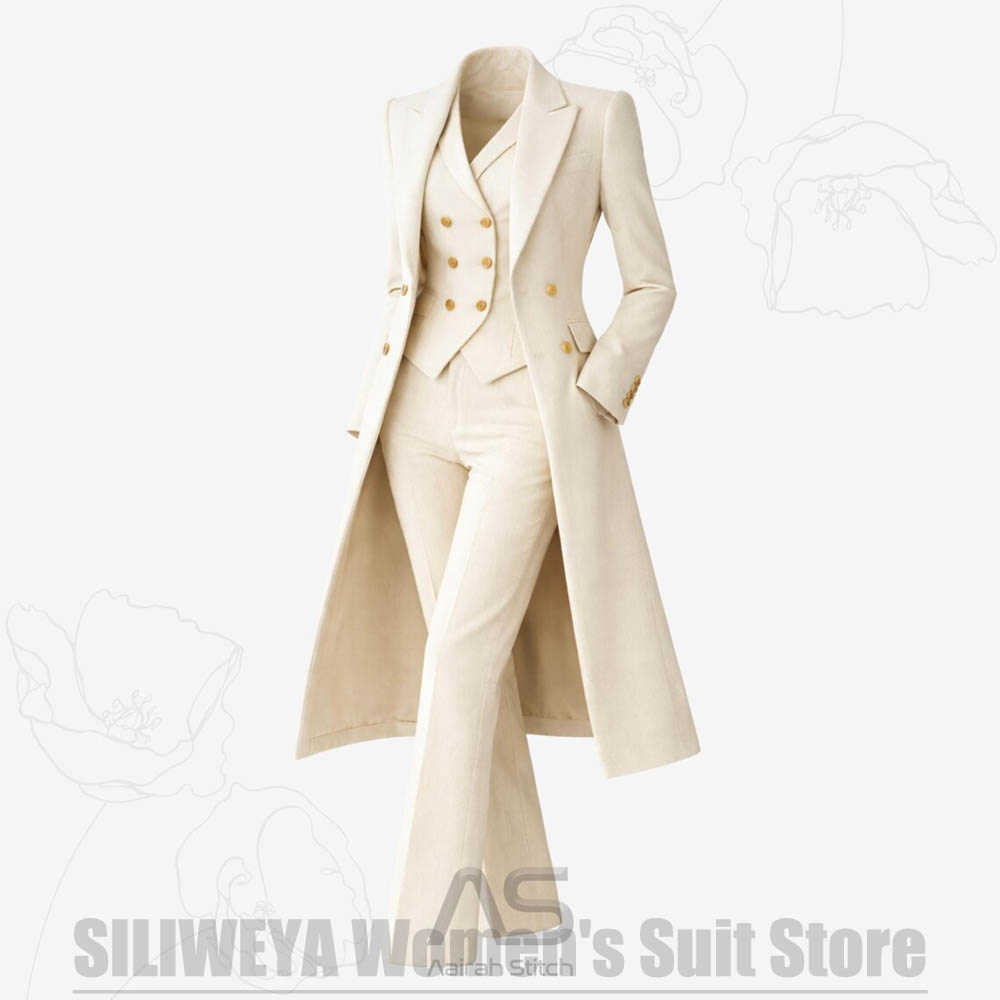 Setelan Wanita 3 Potong Jas Pa - Women Formal Wear Vest ulasan dan harga