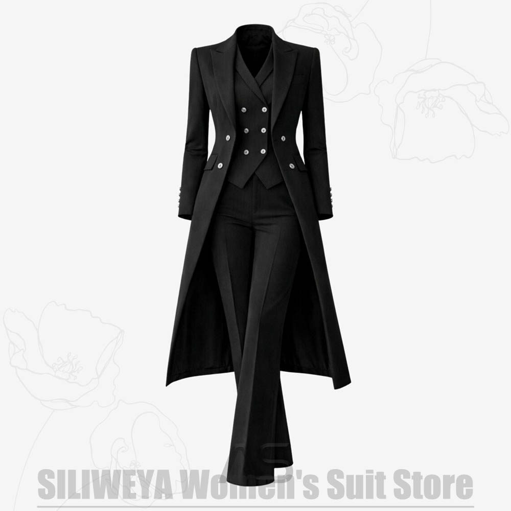 Setelan Wanita 3 Potong Jas Pa - Women Formal Wear Vest ulasan dan harga