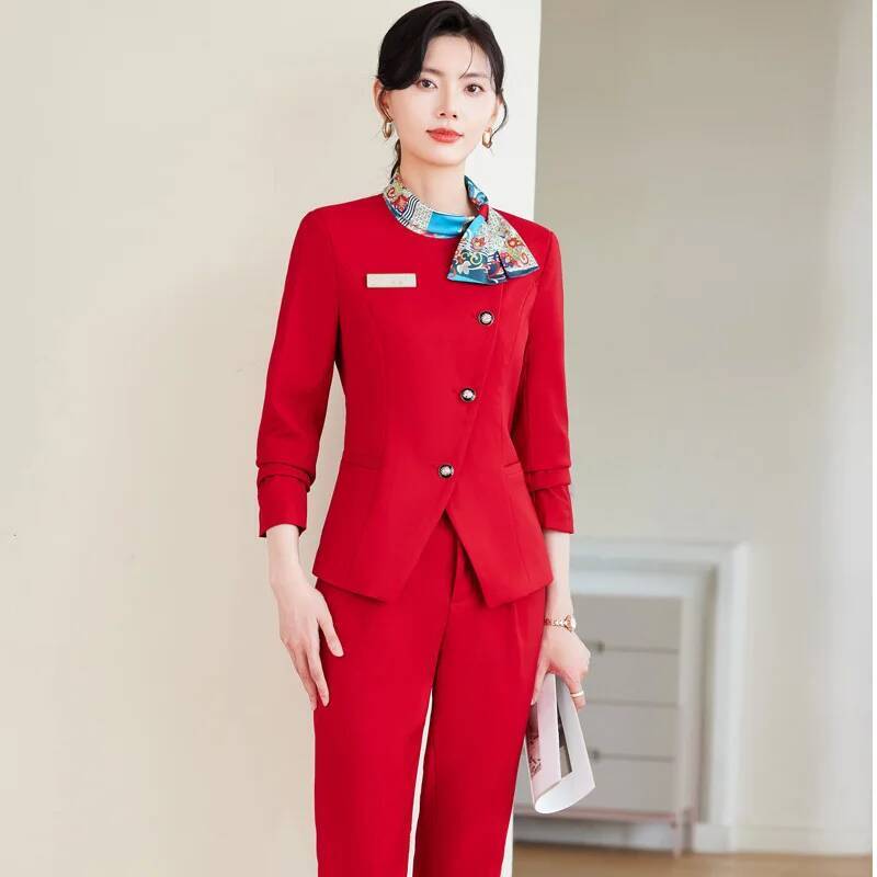 Setelan Celana Formal Elegan U - Women Formal Wear Blazers ulasan dan harga