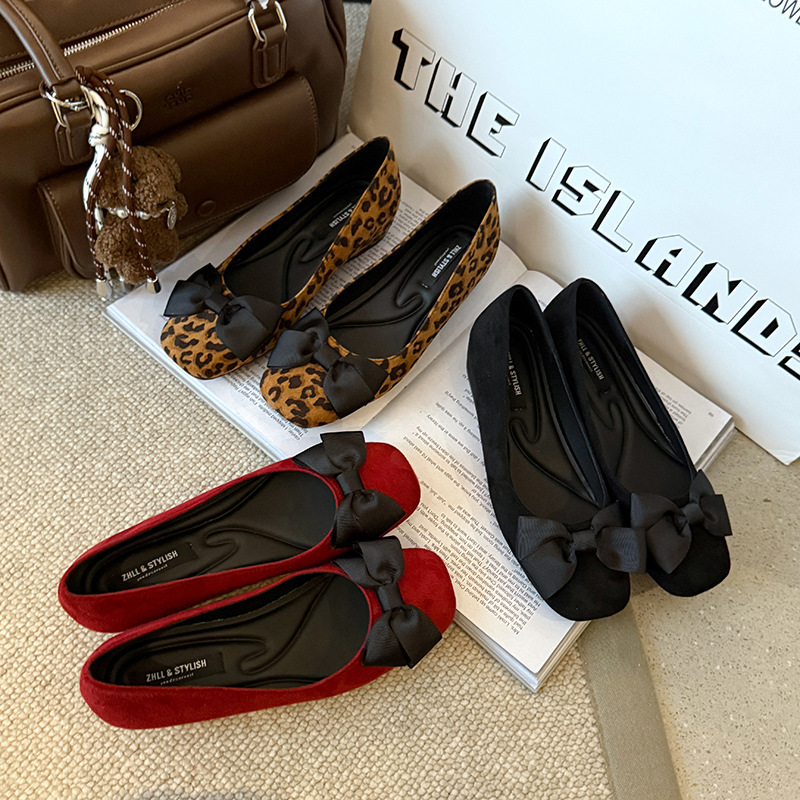 Sepatu Flat Ballet Suede Multi - Women Formal Wear Shoes ulasan dan harga