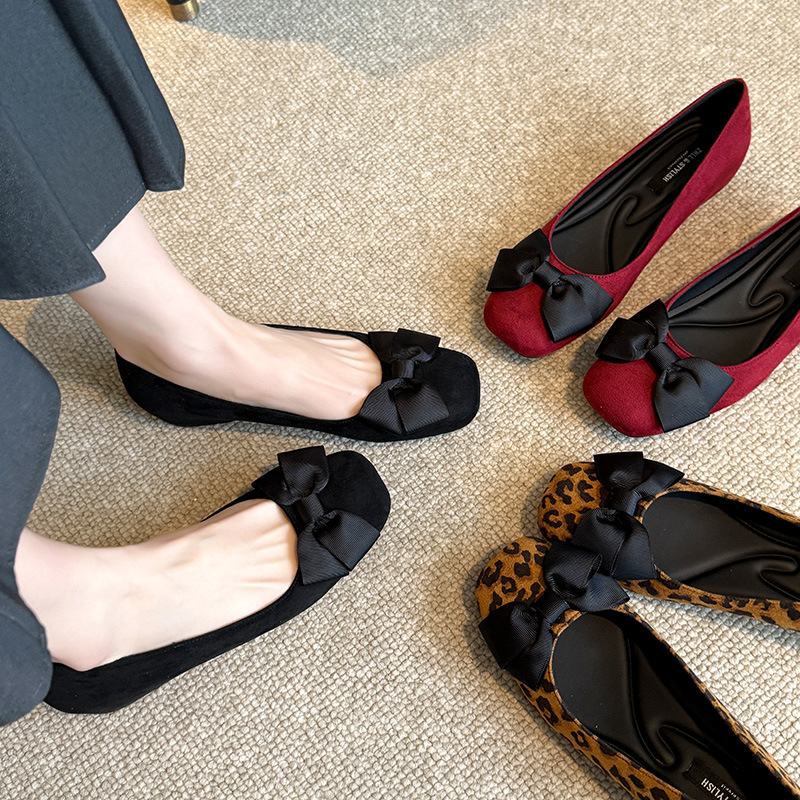 Sepatu Flat Ballet Suede Multi - Women Formal Wear Shoes ulasan dan harga