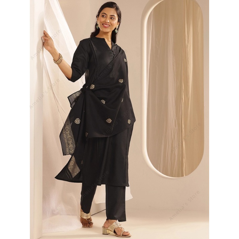 Setelan 3-Pcs Kurta, Celana, d - Women'S Formal Traditional Wear ulasan dan harga
