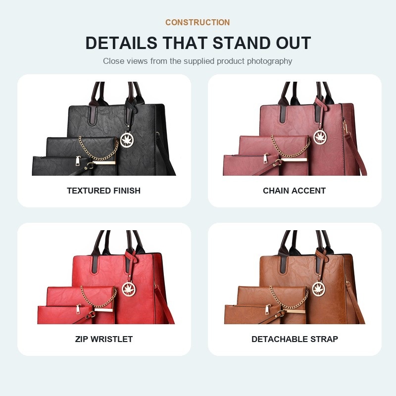 Set Tas Tangan Wanita 3 Buah,  - Shoulder Bag Structured ulasan dan harga