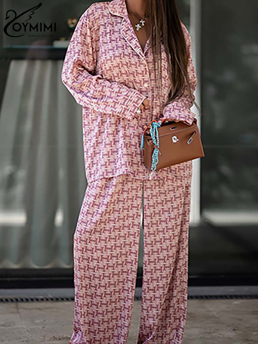 Oymimi Set kemeja wanita motif - Women'S Formal Wear Suits ulasan dan harga