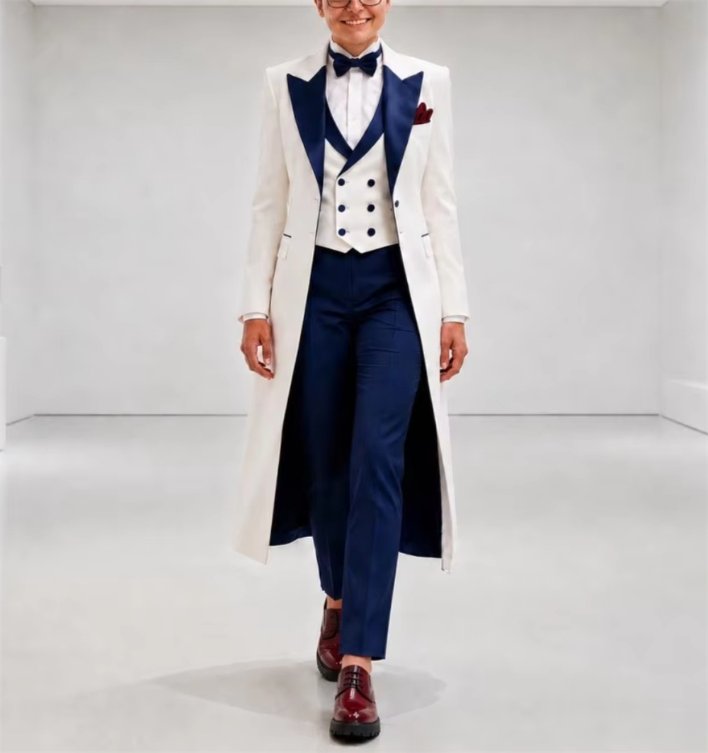 Jas Wanita Biru Navy Putih, Se - Formal Women'S Wear ulasan dan harga