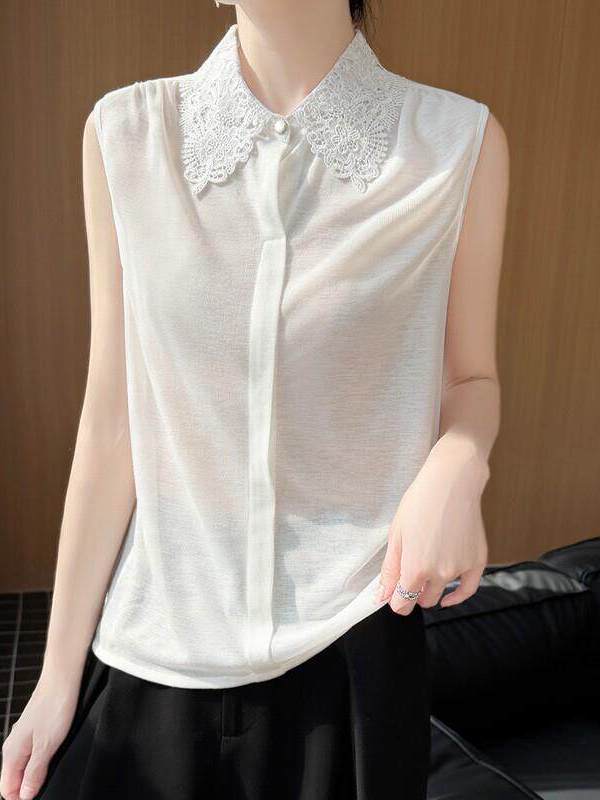Kaos Rajut Tanpa Lengan dengan - Women Formal Wear Vest ulasan dan harga