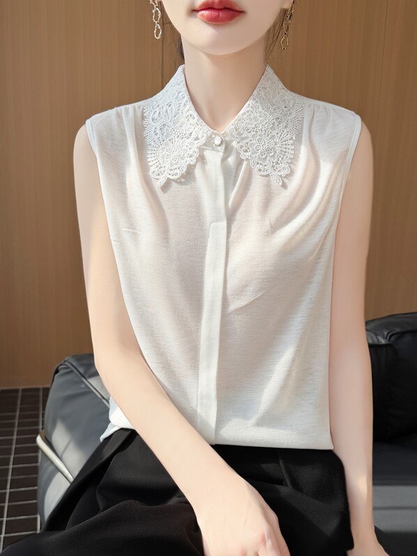 Kaos Rajut Tanpa Lengan dengan - Women Formal Wear Vest ulasan dan harga